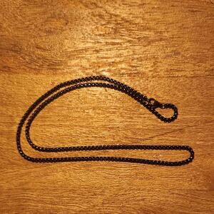 Black 18in Box Chain Classic